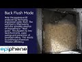 Of epiphene smf24 media filter underdrain with  without media in action