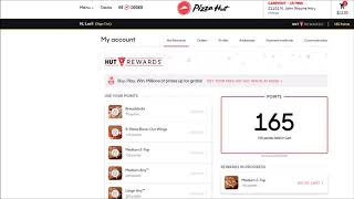 Pizzahut.com Food Delivery Reward Points Credit Card Checkout Pay screenshot 3