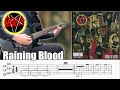 Raining Blood / Slayer (screen TAB | Guitar lesson)