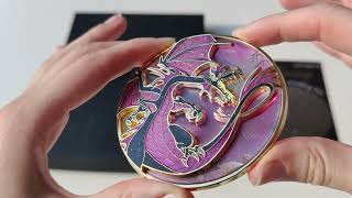 Vasilovich Dragon #2 Variant and Maleficent Dragon Pin on Glass