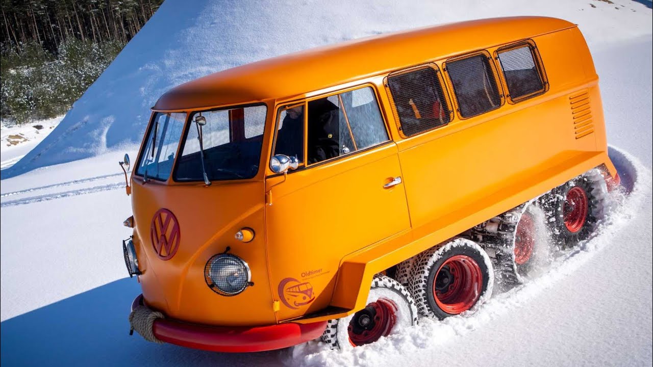 Volkswagen Half-Track Fox - VW Type 2 T1 Bus - YouTube