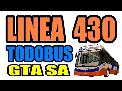 Linea 430 TodoBus Pompeya II GTA SA Descargar Bus Bondi Colectivo Mod Camion Autobus