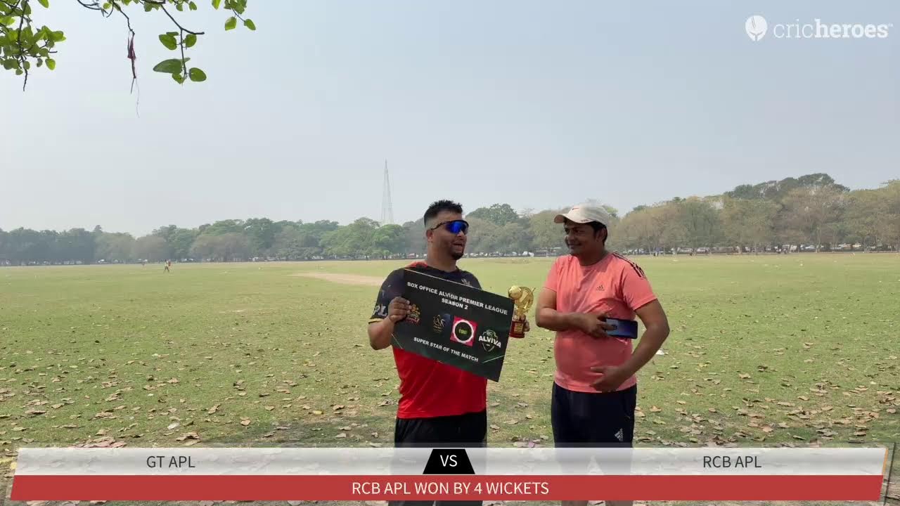 GT APL vs RCB APL | BOX OFFICE ALVIVA PREMIER LEAGUE (League Matches) | Live - Kolkata PNT (Beside)