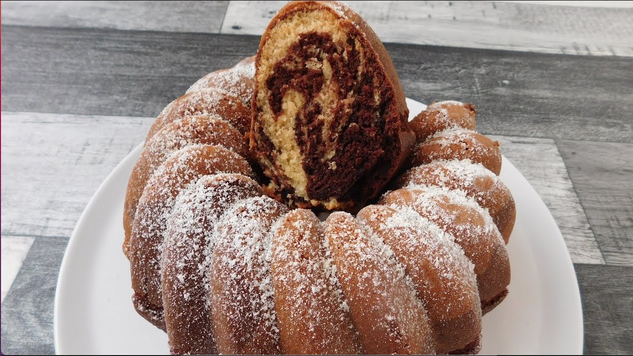 Marble Bundt Cake /Perfect Marble Bundt Cake Recipe | Chocolate Vanilla Marble Cake Recipe