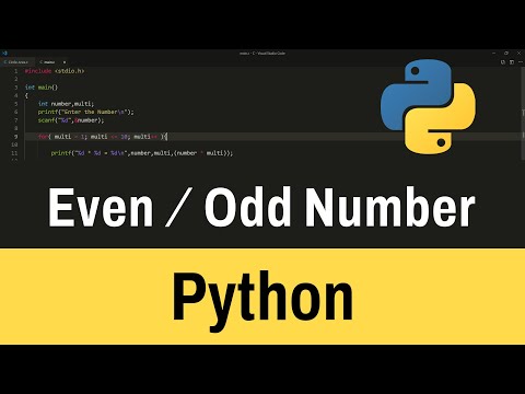 Python Program to Check if a Number is Even or Odd | Tutorial for Beginners