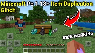 Minecraft Pe 1.18 Item Duplication Glitch!!