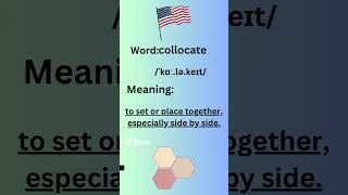 How to Pronounce Collocate in American Accent learning learnenglish