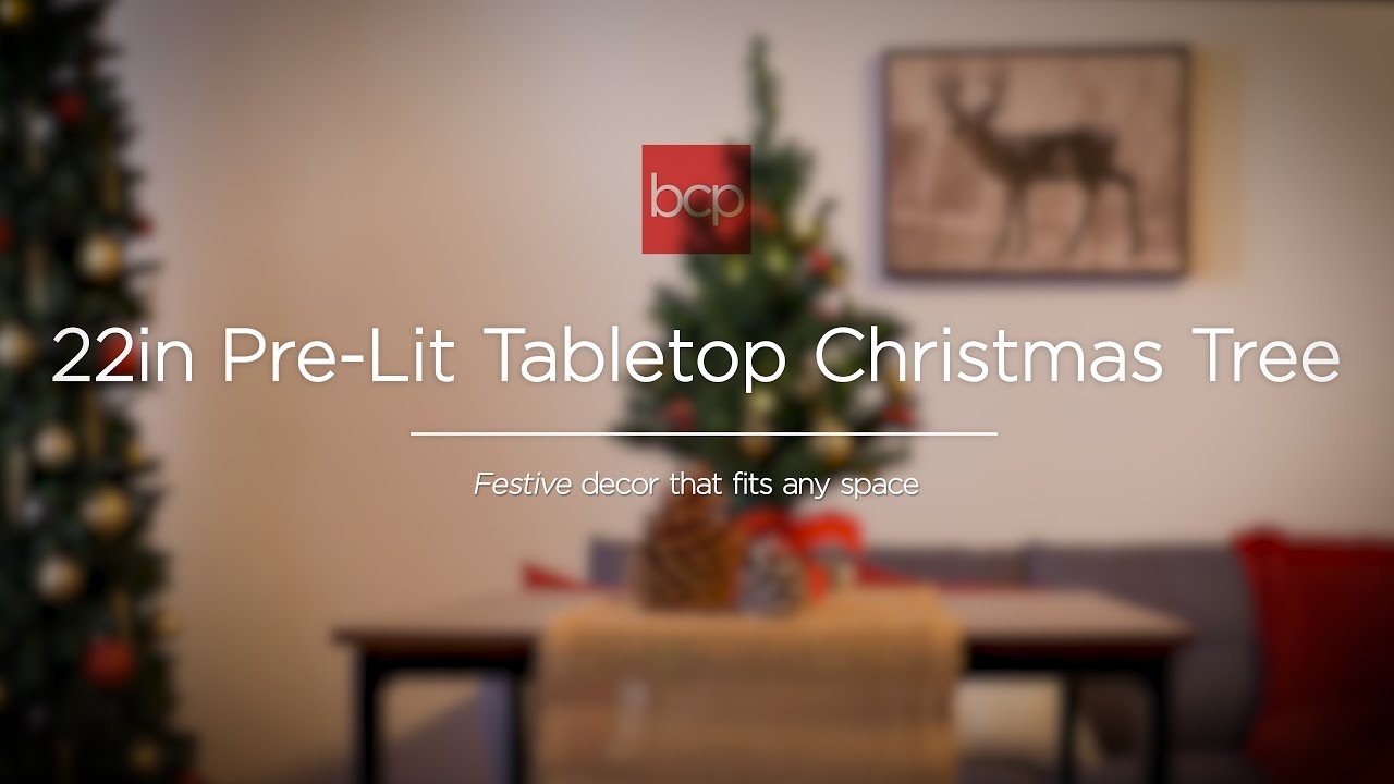 Best Choice Products 22in Pre-Lit Tabletop Artificial Christmas Tree SKY2332