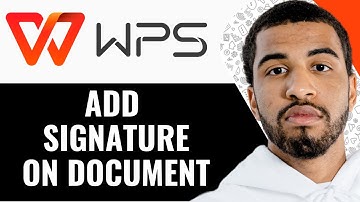 How To Add Signature To Document In WPS On Mobile - (Step By Step)