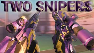 Using TWO SNIPER RIFLES AT ONCE in Modern Warfare 2..🔥