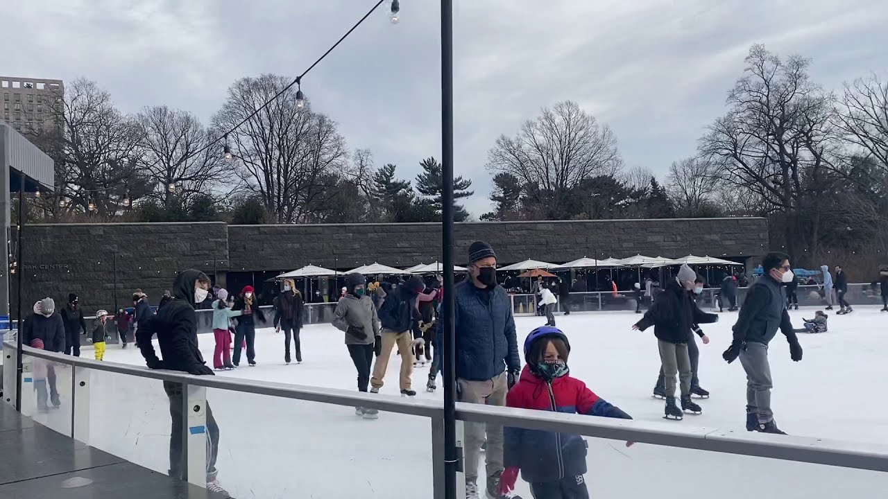 Skaters at the LeFrak Center