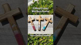Finished Wood Crosses W Resin Overlay