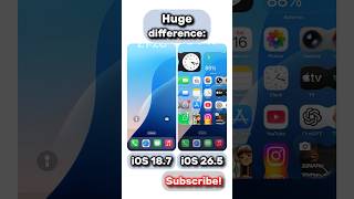 iOS 26.5 vs iOS 18.7 comparison #ios26 #ios18 #iphone #apple