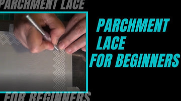 Parchment lace for beginners - gridwork 4. Parchment art # 56