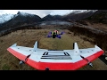 Race quad lands on a moving plane