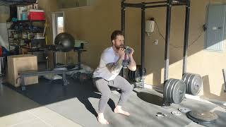 Eccentric Goblet Squat w/ Pause
