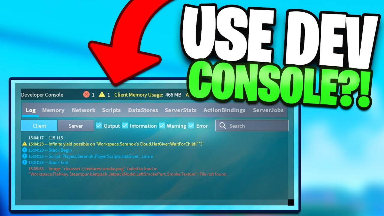 New developer console!~ : r/roblox