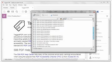 PDF/UA identifier missing (Acrobat Pro DC)