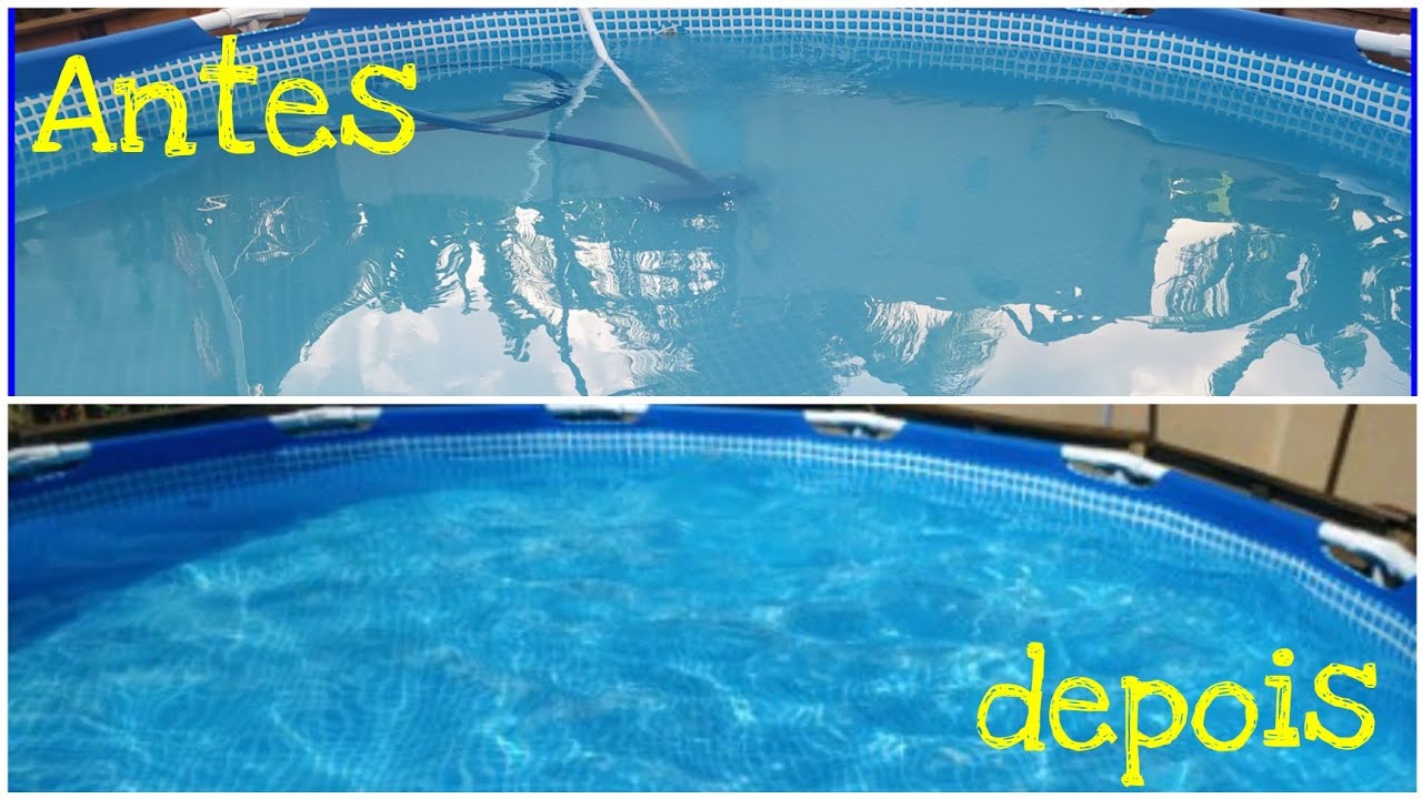 Como limpar piscina com a água esbranquiçada é esverdeada , piscina ...