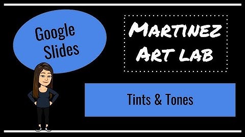 Digital Tints and Tones in Google Drawings