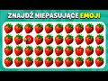 Znajdź Niepasujące Emoji - Edycja Natura ???????????? | Poziomy Łatwy, Średni, Trudny | Quiz Królik