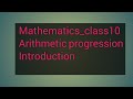 Arithmetic progression