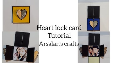 Heart lock accordion card Tutorial | DIY | #Scrapbook #Birthdaygift