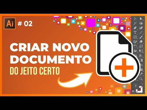 Como criar um novo documento no Illustrator fácil (Curso de Illustrator Grátis)
