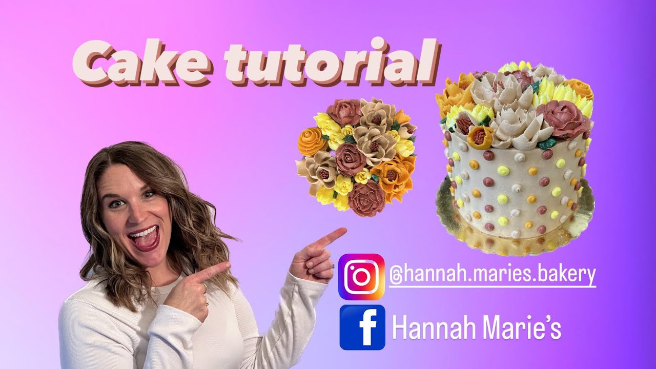 Cake Tutorial Fall Birthday Cake YouTube