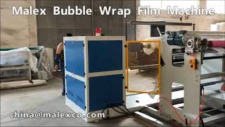 Malex bubble wrap film machine with two sides lamination for insulation solution