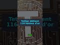 Actualités crypto - 22 novembre : #Tether détient 116 tonnes d'or