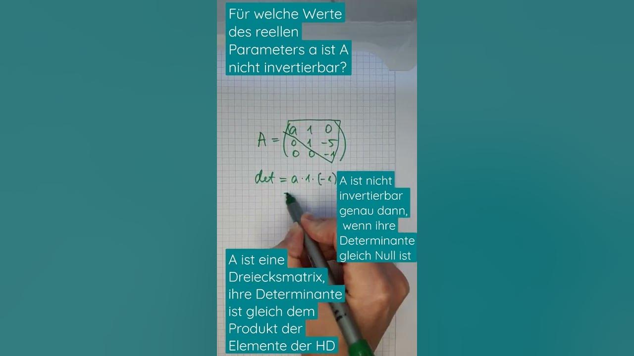 Ist diese Matrix immer invertierbar? shorts YouTube