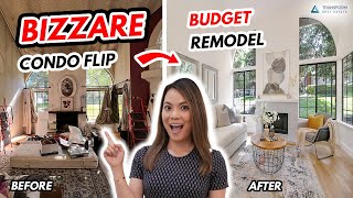 Bizarre Condo Flip Before and After - Home Remodel on a Budget, Condo Remodel Before and After