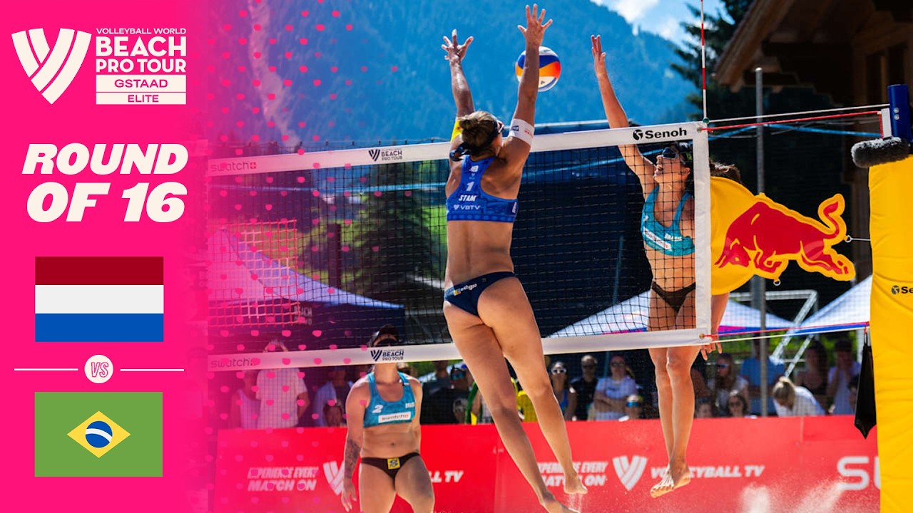 Stam/Schoon vs. Carol/Rebecca - Round of 16 Highlights | Gstaad 2026 #BeachProTour