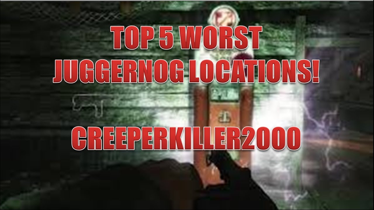 Top 5 WORST Juggernog Locations! BO3 BO2 BO WAW