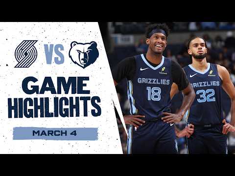 Memphis Grizzlies Highlights vs. Portland Trail Blazers