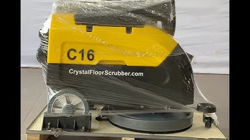 C16 Battery Floor Scrubber unbox