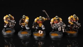 imperial fists 40k warhammer scouts paint painting wh40k tutorial