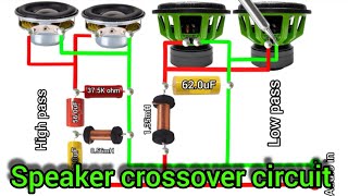 🔊🔊 Speaker Crossover circuit diagram #khairunelectronicsbd #diy