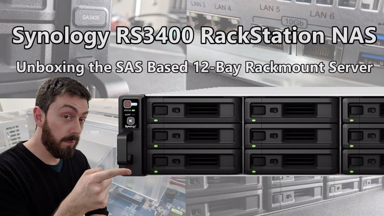 unboxing the synology sa3400 sas rackmount nas server for enterprise