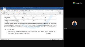PM- THROUGHPUT ACCOUNTING|PART 1|