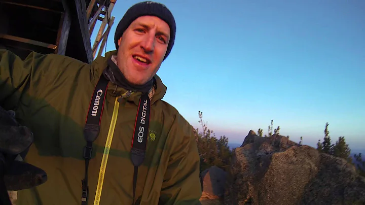 Mt. Scott 8,938' - Sunset from the Fire Lookout - ...