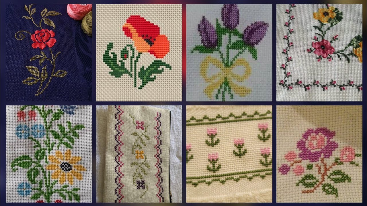 #1 Потрясающие и элегантные схемы для вышивки крестом/идеи дизайна вышивки чарсути. Вышивка ручно...