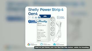 Shelly Power Strip 4 Gen4 Smart Plug Zigbee Outlets Matter Plug Independent Power Measurement Multit