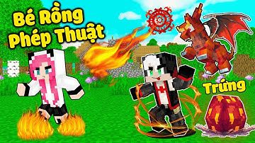 REDHOOD THỬ THÁCH NHẬN NUÔI EM BÉ RỒNG LỬA TRONG MINECRAFT*MỀU SỞ HỮU THÚ CƯNG LÀ RỒNG PHÉP THUẬT