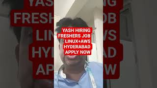 YASH Technologies Hiring 🔥 Linux & AWS Trainee | Freshers Apply Now 2026