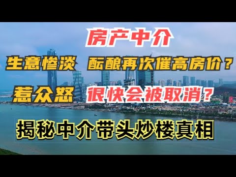 中国将全面取消房产中介，乱象20年为何今年才整顿？ 中介垂死挣扎 酝酿再次炒高楼市？【特伦哥.特能说】