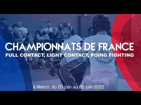Championnats de France de full contact, light contact et point fighting 2022