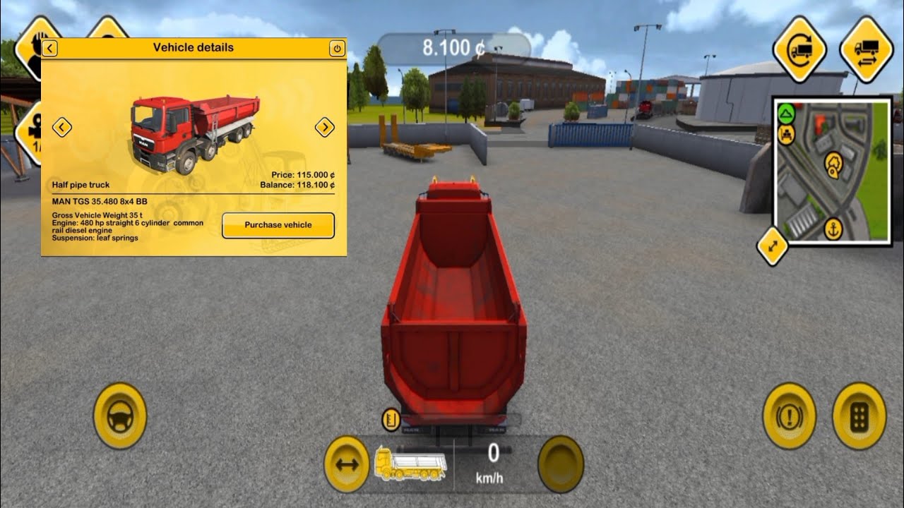 Construction Simulator 2014 - Gameplay - Missions - Tutorials - Half pipe truck