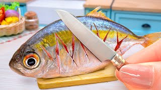 So Delicious Miniature Grilled Fish with BBQ Sauce Recipe Idea 🐟 Easy Cooking Video by Mini Yummy